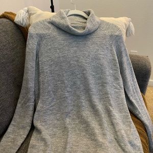 H&M Basic grey turtleneck oversized sweater